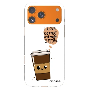 Picasee átlátszó szilikon tok az alábbi mobiltelefonokra Apple iPhone 17 Pro Max - Cute coffee