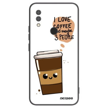 Picasee fekete szilikon tok az alábbi mobiltelefonokra Xiaomi Redmi 7 - Cute coffee