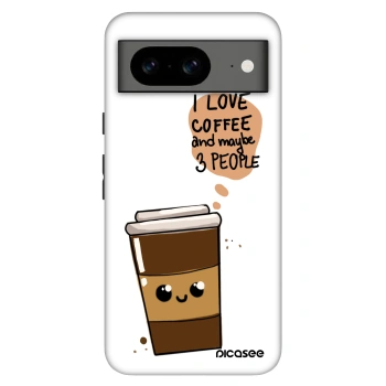 Szilikon tok erre a típusra Google Pixel 8 Pro - Cute coffee