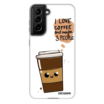 Szilikon tok erre a típusra Samsung Galaxy S22 5G - Cute coffee