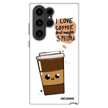 Szilikon tok erre a típusra Samsung Galaxy S22 Ultra 5G - Cute coffee