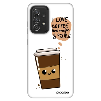Szilikon tok erre a típusra Samsung Galaxy A52s 5G A528B - Cute coffee