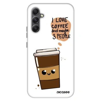 Szilikon tok erre a típusra Samsung Galaxy A34 5G A346B - Cute coffee