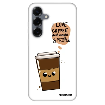 Szilikon tok erre a típusra Samsung Galaxy S25+ 5G - Cute coffee