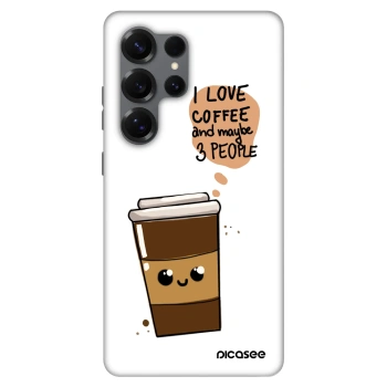 Szilikon tok erre a típusra Samsung Galaxy S25 Ultra 5G - Cute coffee