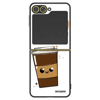 Szilikon tok erre a típusra Samsung Galaxy Z Flip7 FE 5G - Cute coffee