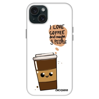 Szilikon tok erre a típusra Apple iPhone 15 Plus - Cute coffee