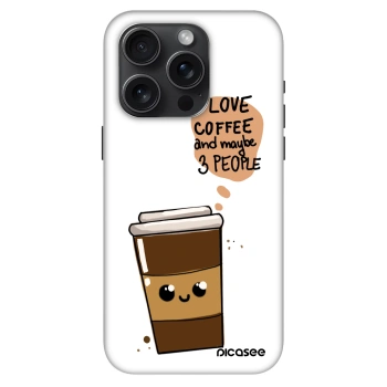 Szilikon tok erre a típusra Apple iPhone 15 Pro - Cute coffee