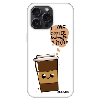 Szilikon tok erre a típusra Apple iPhone 15 Pro Max - Cute coffee