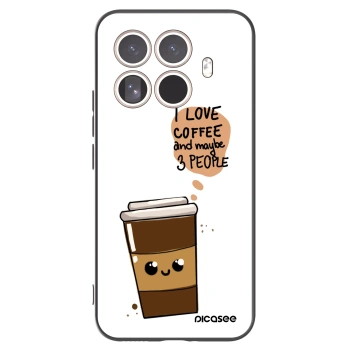 Picasee fekete szilikon tok az alábbi mobiltelefonokra Xiaomi 15T Pro - Cute coffee