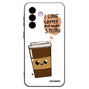 Picasee fekete szilikon tok az alábbi mobiltelefonokra Samsung Galaxy A57 5G - Cute coffee