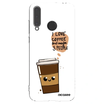 Picasee átlátszó szilikon tok az alábbi mobiltelefonokra Honor 20 Lite - Cute coffee