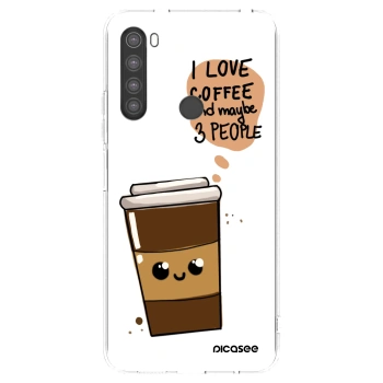 Picasee átlátszó szilikon tok az alábbi mobiltelefonokra Xiaomi Redmi Note 8 - Cute coffee