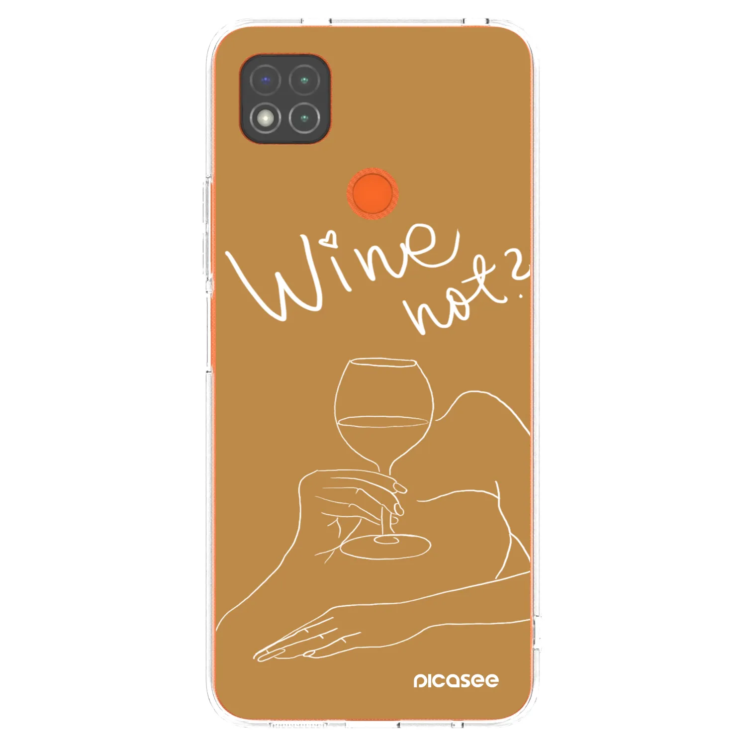 Picasee átlátszó szilikon tok az alábbi mobiltelefonokra Xiaomi Redmi 9C - Wine not