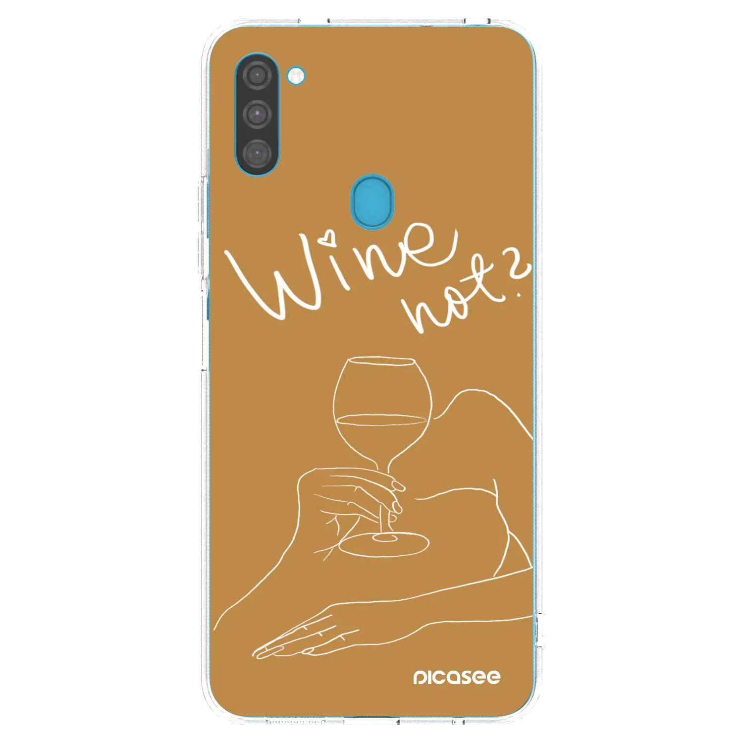 Picasee átlátszó szilikon tok az alábbi mobiltelefonokra Samsung Galaxy M11 - Wine not