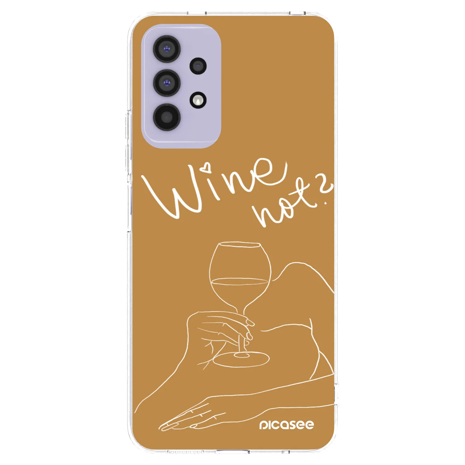Picasee átlátszó szilikon tok az alábbi mobiltelefonokra Samsung Galaxy A32 4G SM-A325F - Wine not