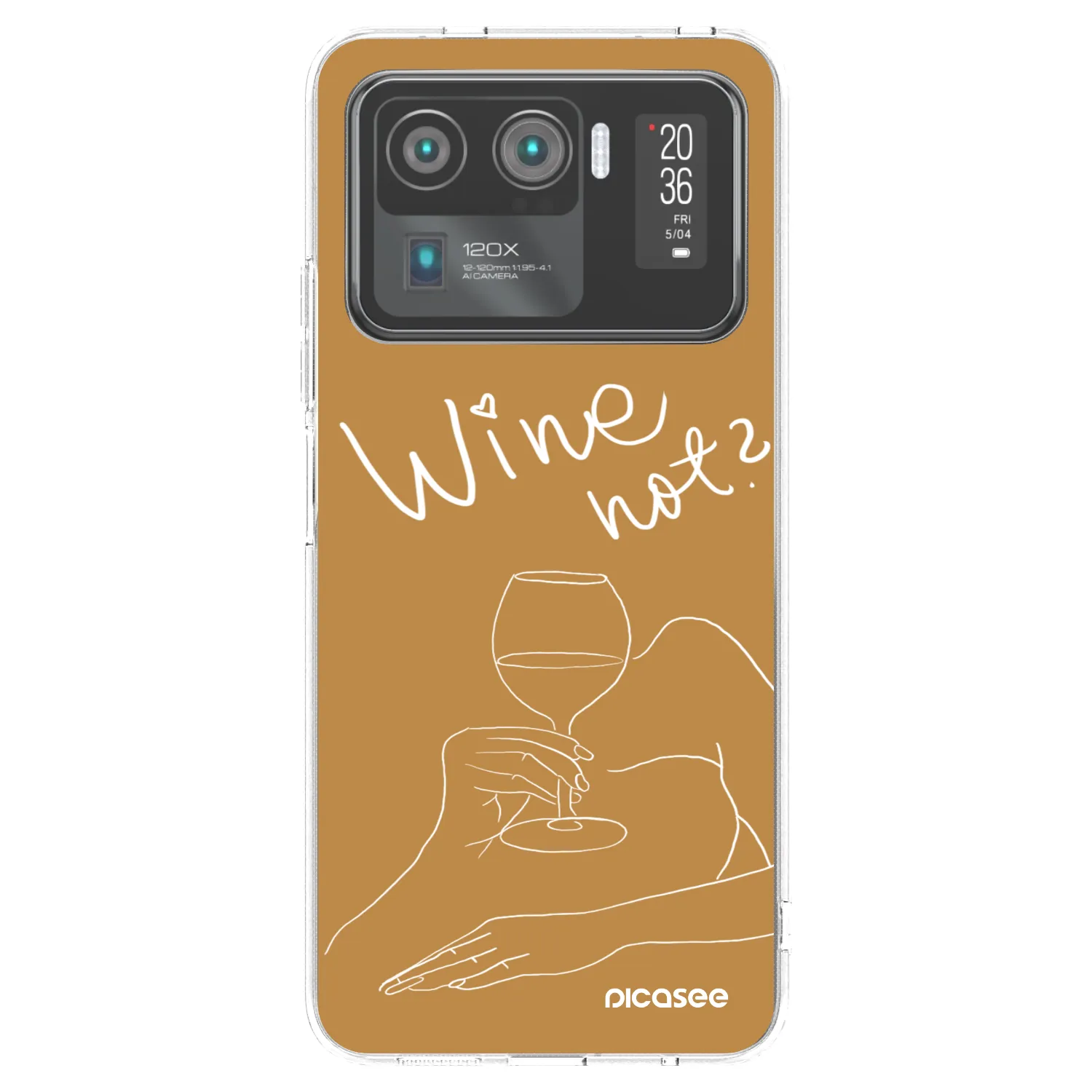 Picasee átlátszó szilikon tok az alábbi mobiltelefonokra Xiaomi Mi 11 Ultra - Wine not