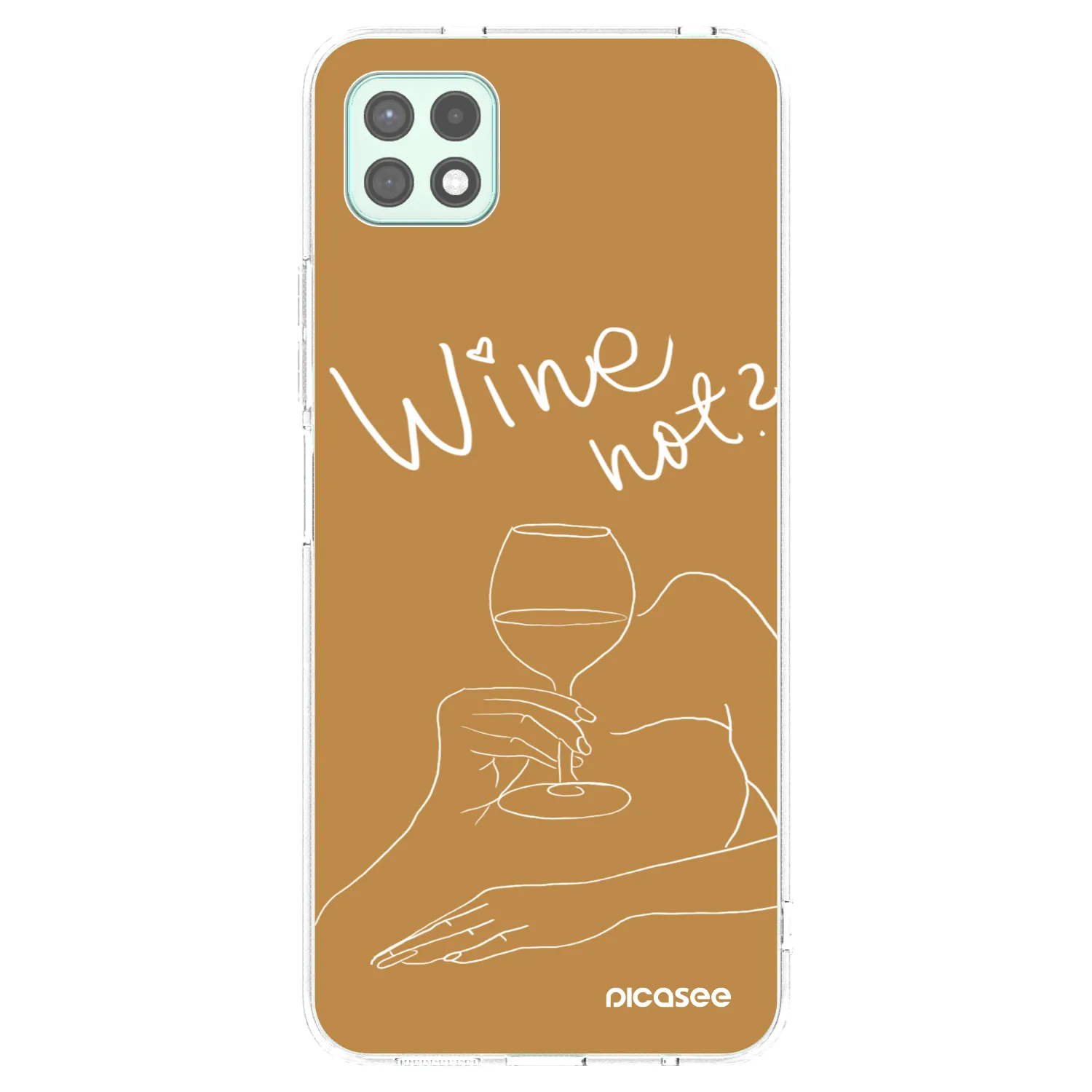 Picasee átlátszó szilikon tok az alábbi mobiltelefonokra Samsung Galaxy A22 A226B 5G - Wine not