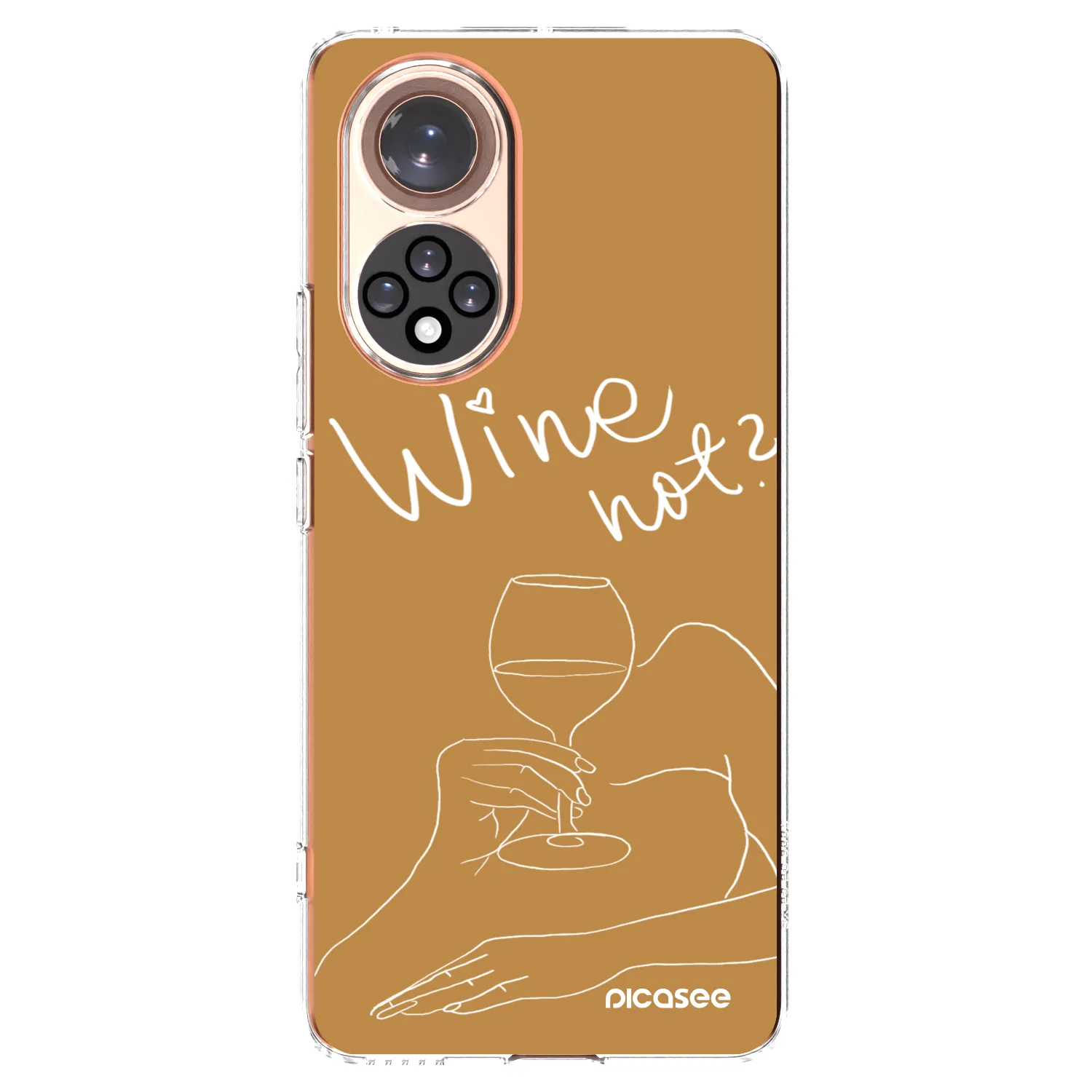 Picasee átlátszó szilikon tok az alábbi mobiltelefonokra Honor 50 5G - Wine not