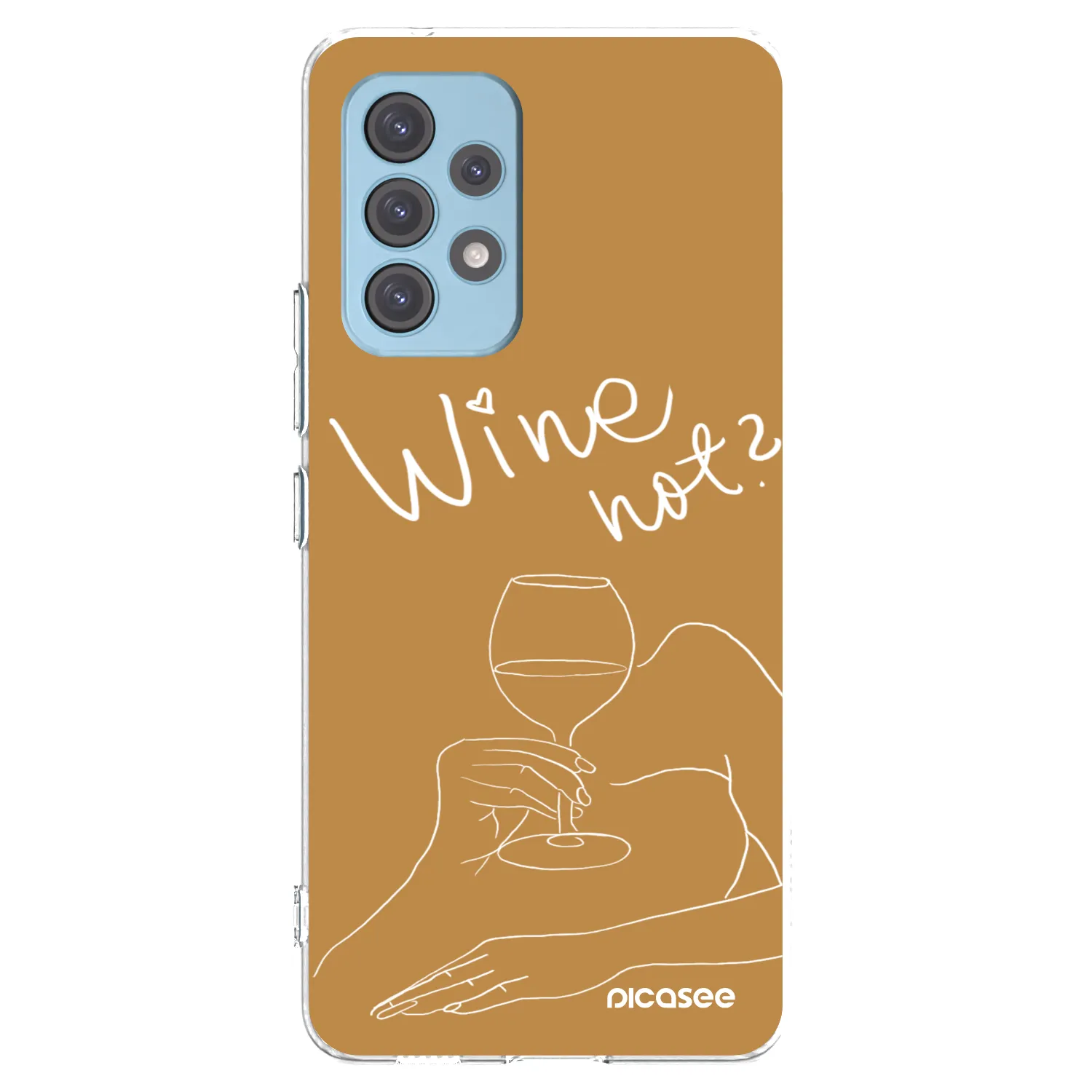 Picasee átlátszó szilikon tok az alábbi mobiltelefonokra Samsung Galaxy A53 5G A536 - Wine not