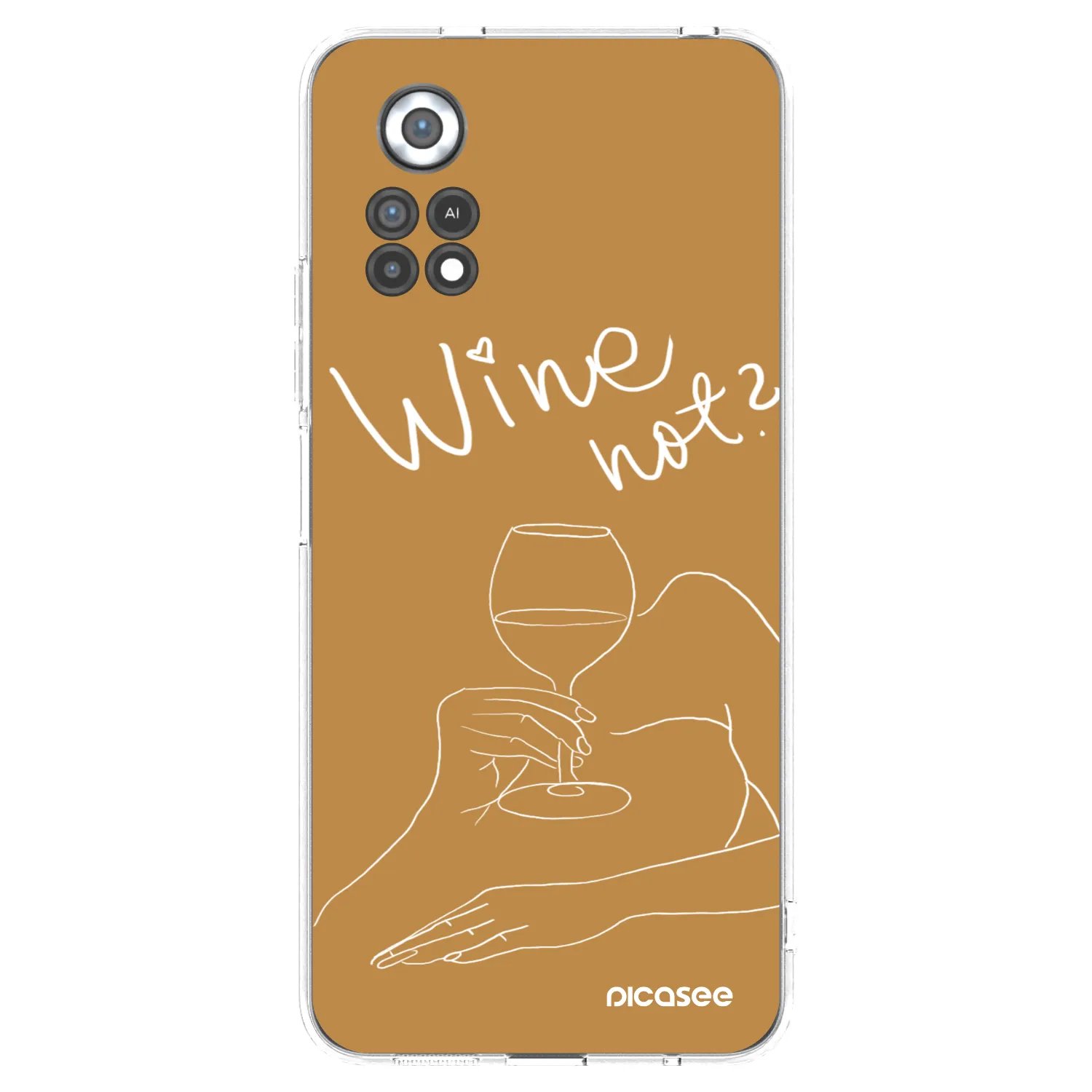 Picasee átlátszó szilikon tok az alábbi mobiltelefonokra Xiaomi Poco X4 Pro 5G - Wine not