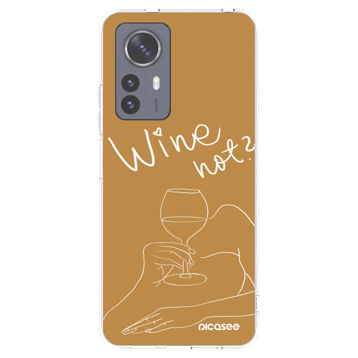 Picasee átlátszó szilikon tok az alábbi mobiltelefonokra Xiaomi 12 Pro - Wine not