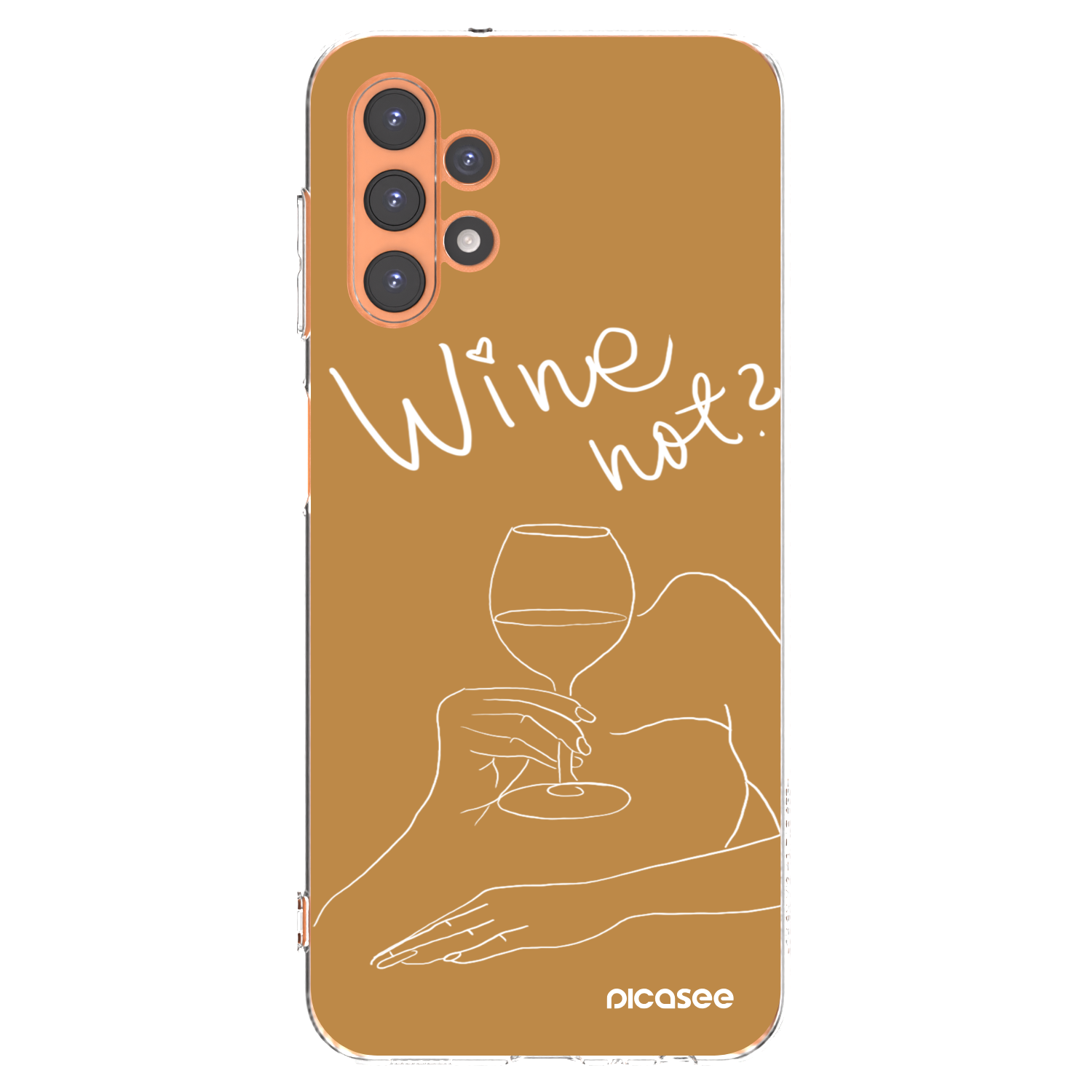 Picasee átlátszó szilikon tok az alábbi mobiltelefonokra Samsung Galaxy A13 4G A135 - Wine not