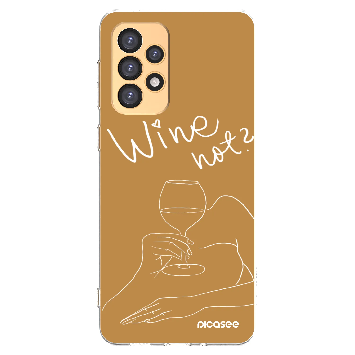 Picasee átlátszó szilikon tok az alábbi mobiltelefonokra Samsung Galaxy A33 5G A336 - Wine not