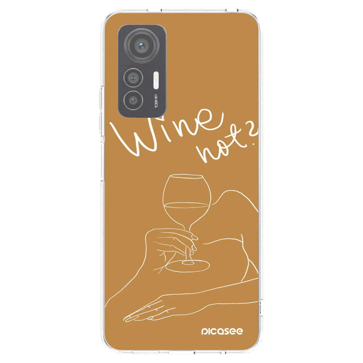 Picasee átlátszó szilikon tok az alábbi mobiltelefonokra Xiaomi 12 Lite - Wine not