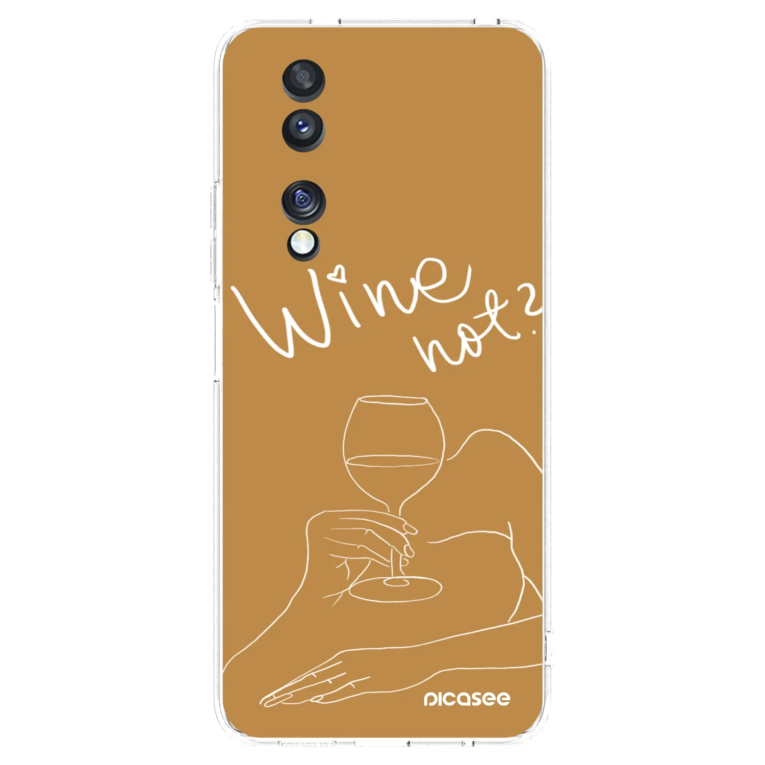 Picasee átlátszó szilikon tok az alábbi mobiltelefonokra Honor 70 - Wine not