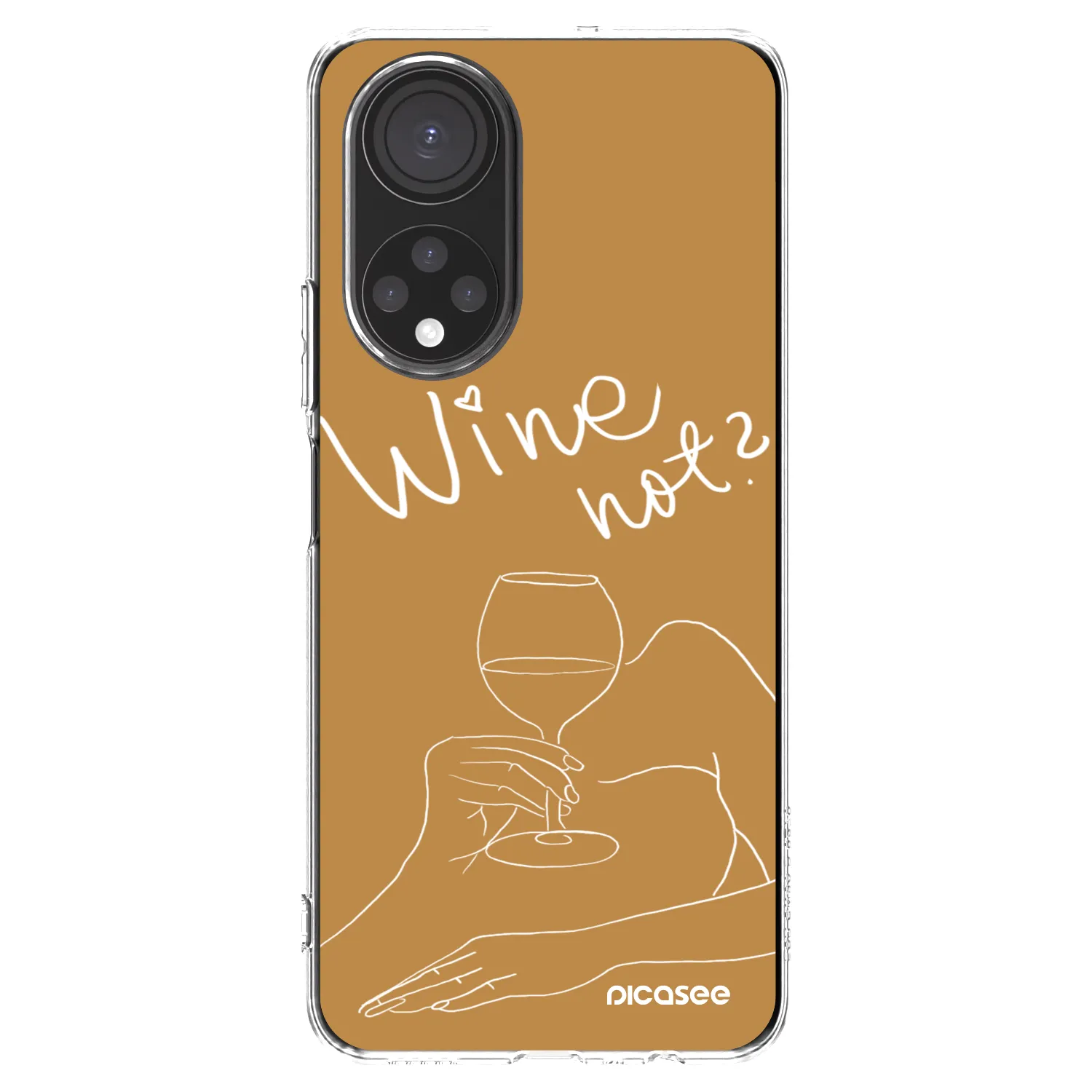 Picasee átlátszó szilikon tok az alábbi mobiltelefonokra Honor X7 - Wine not