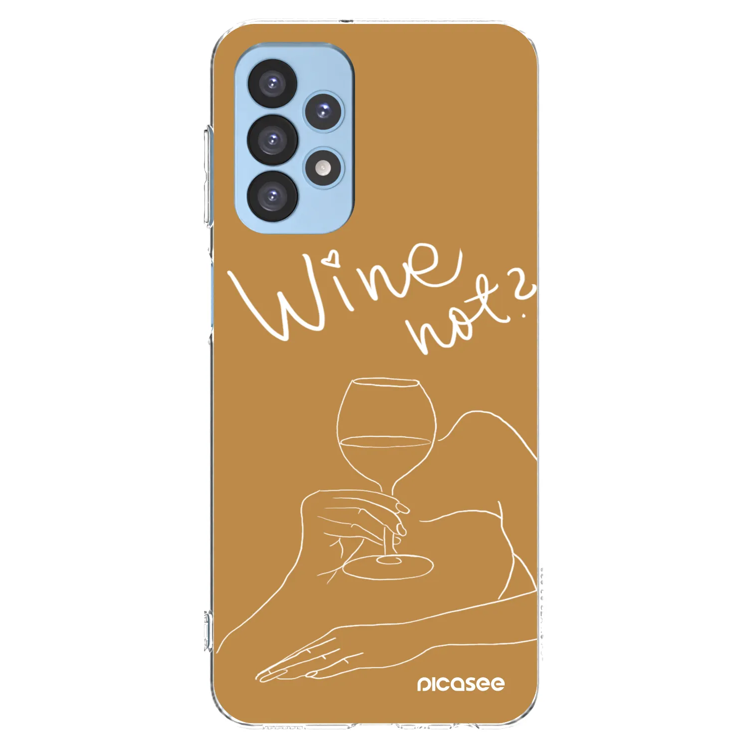 Picasee átlátszó szilikon tok az alábbi mobiltelefonokra Samsung Galaxy A23 A235F 4G - Wine not