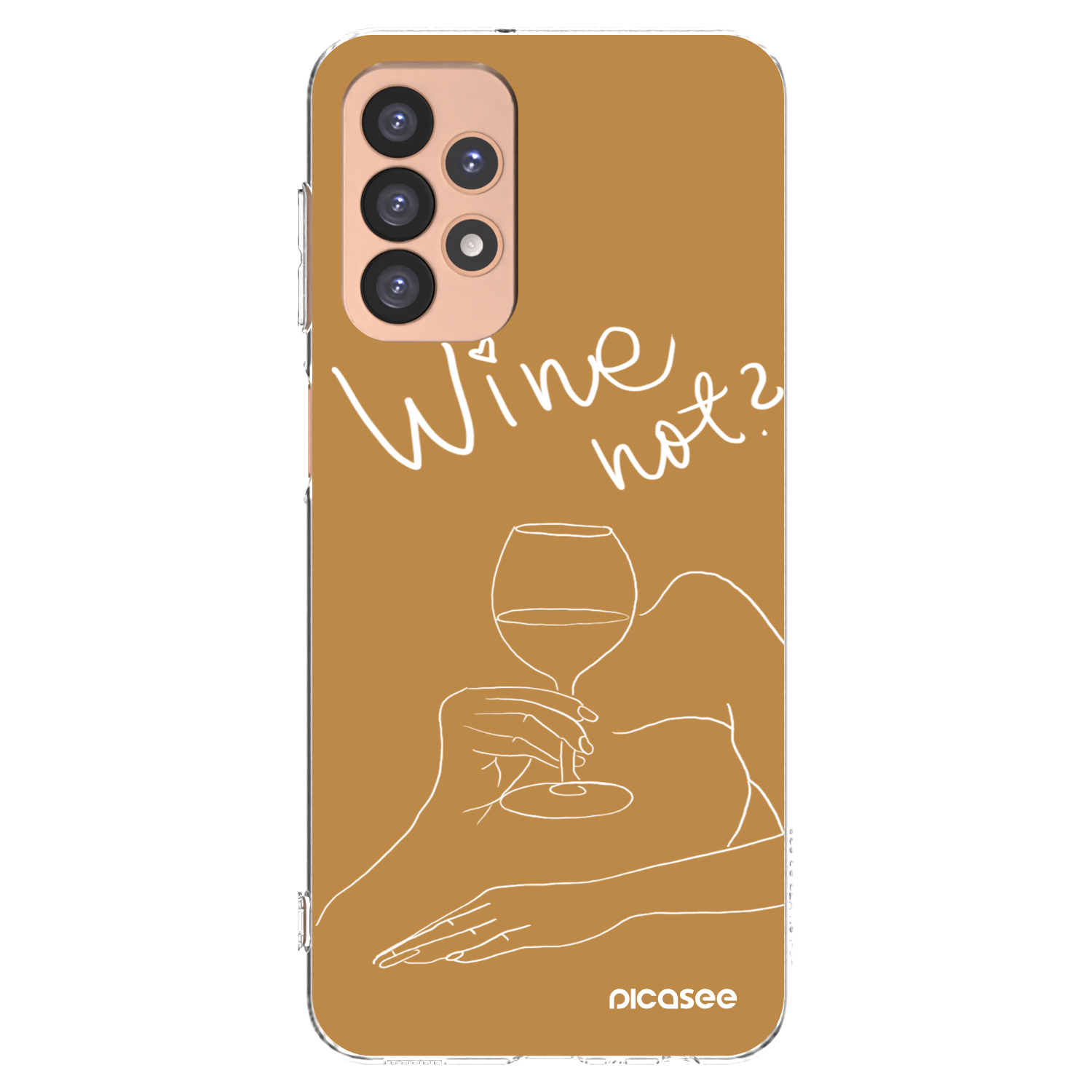 Picasee átlátszó szilikon tok az alábbi mobiltelefonokra Samsung Galaxy A23 A236B 5G - Wine not