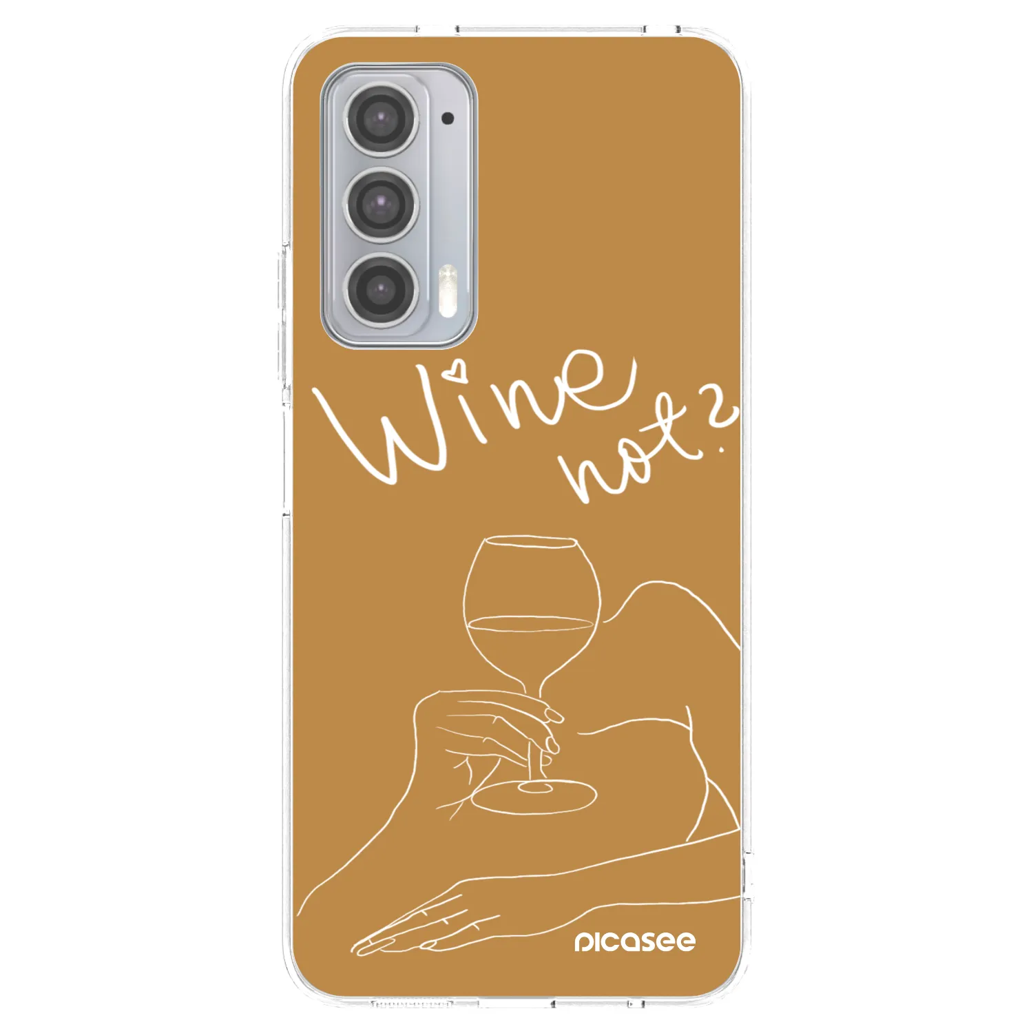 Picasee átlátszó szilikon tok az alábbi mobiltelefonokra Motorola Edge 20 - Wine not