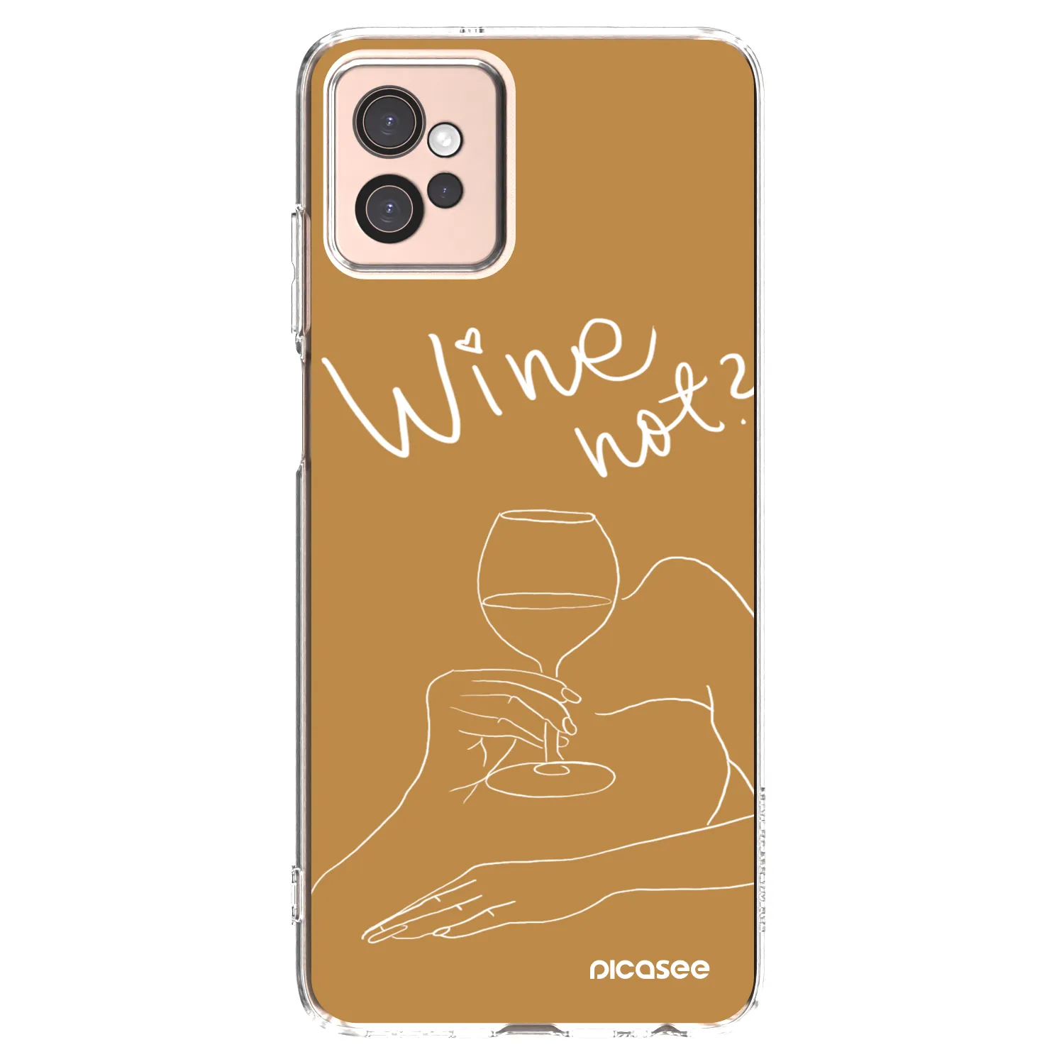 Picasee átlátszó szilikon tok az alábbi mobiltelefonokra Motorola Moto G32 - Wine not