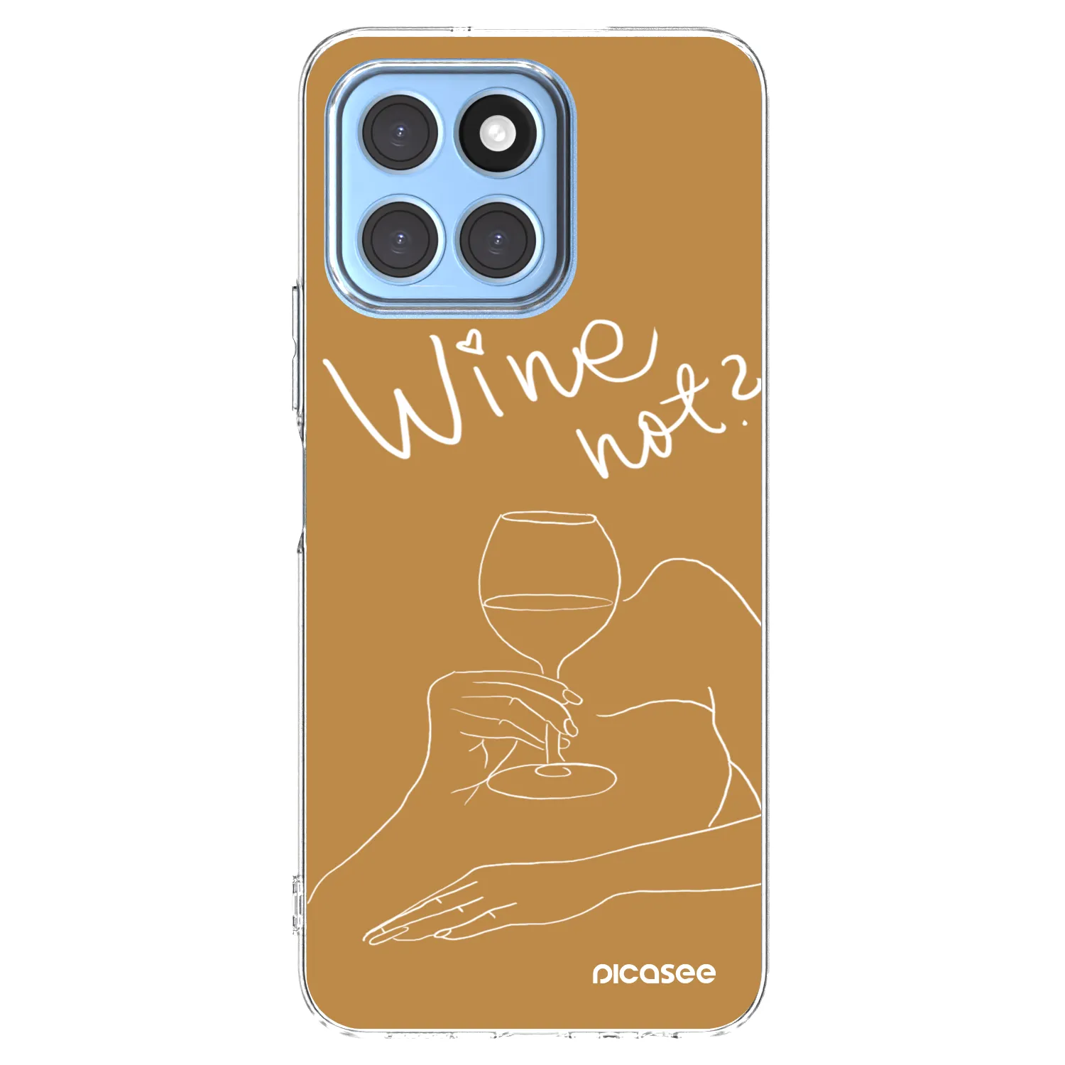 Picasee átlátszó szilikon tok az alábbi mobiltelefonokra Honor X6 - Wine not