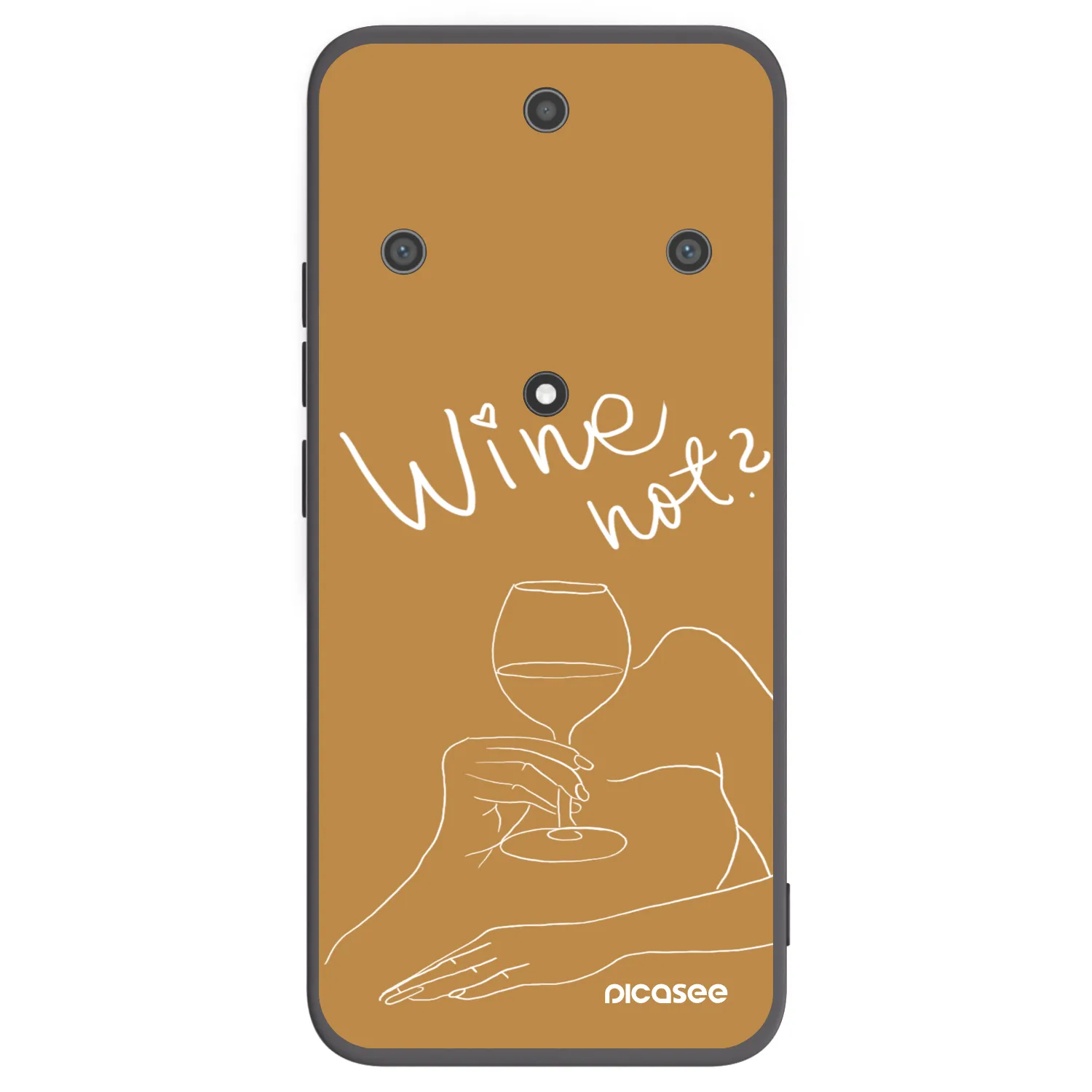 Picasee fekete szilikon tok az alábbi mobiltelefonokra Honor Magic5 Lite 5G - Wine not