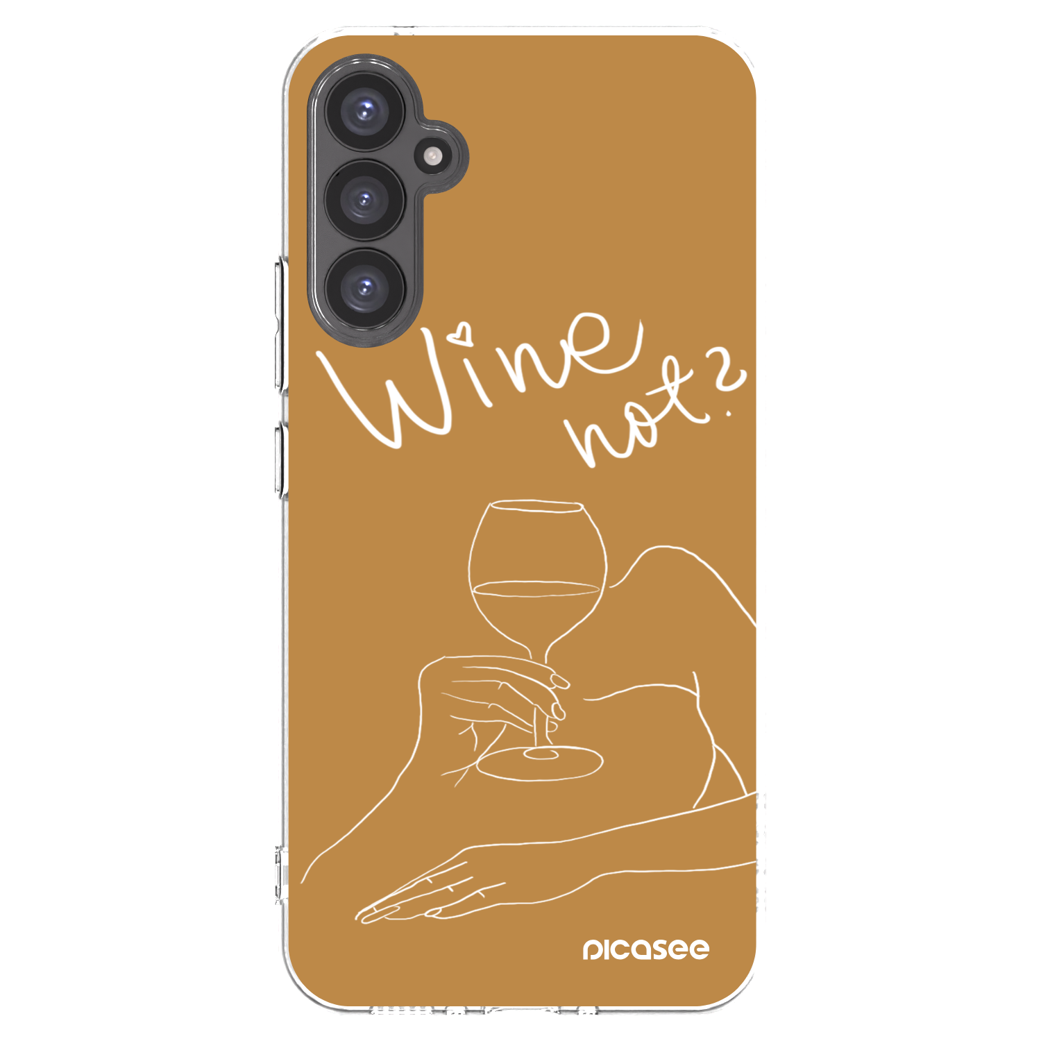 Picasee átlátszó szilikon tok az alábbi mobiltelefonokra Samsung Galaxy A34 5G A346B - Wine not