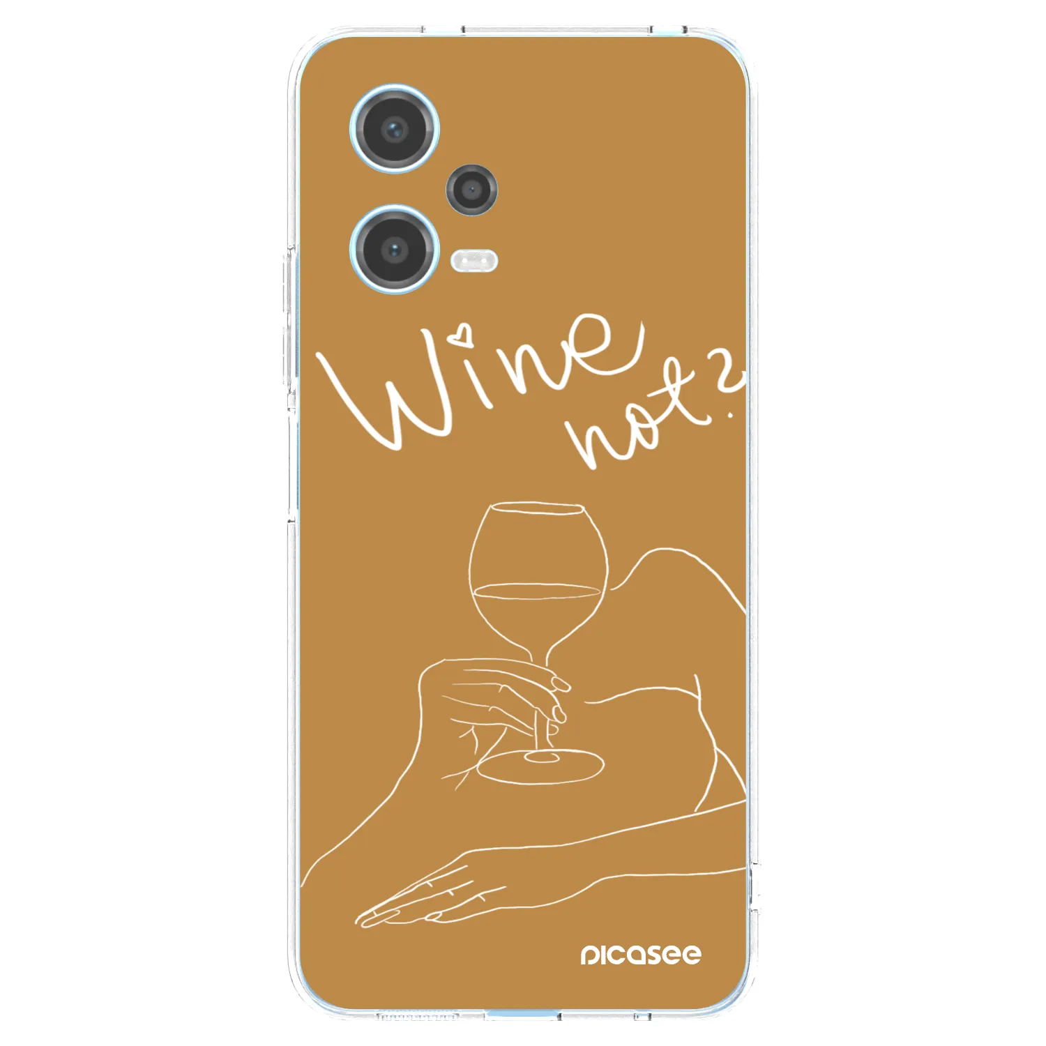 Picasee átlátszó szilikon tok az alábbi mobiltelefonokra Xiaomi Redmi Note 12 5G - Wine not