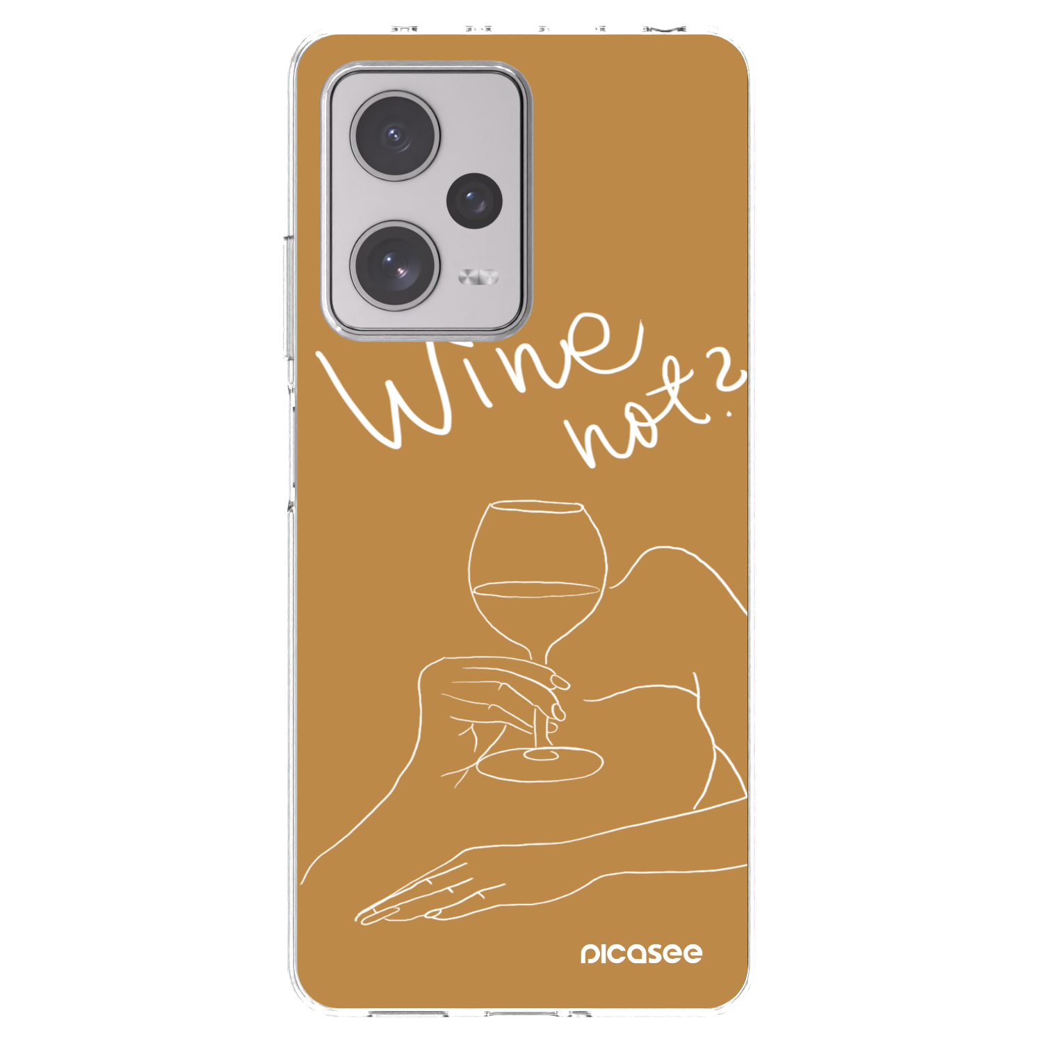 Picasee átlátszó szilikon tok az alábbi mobiltelefonokra Xiaomi Redmi Note 12 Pro+ 5G - Wine not