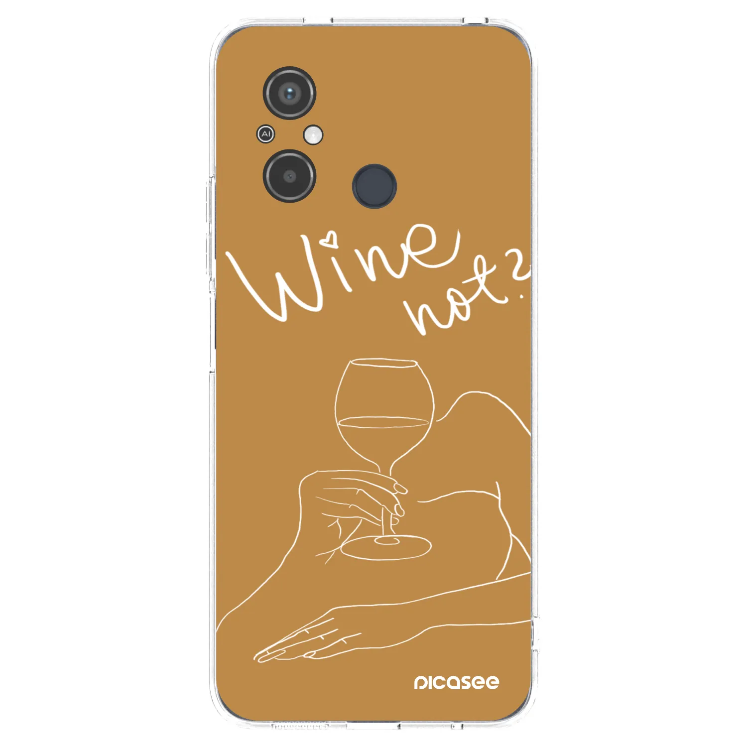 Picasee átlátszó szilikon tok az alábbi mobiltelefonokra Xiaomi Redmi 12C - Wine not