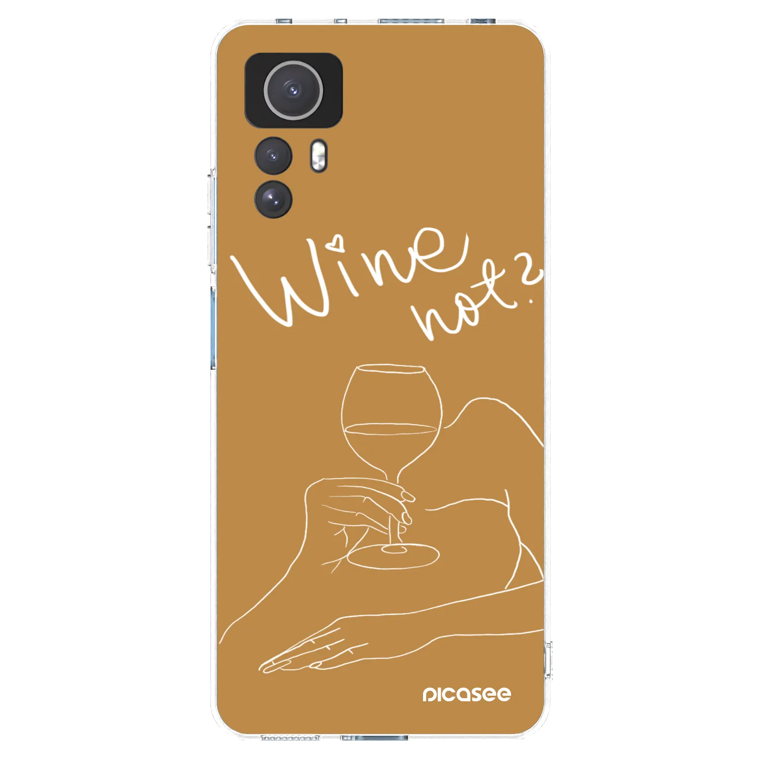 Picasee átlátszó szilikon tok az alábbi mobiltelefonokra Xiaomi Redmi Note 12S - Wine not