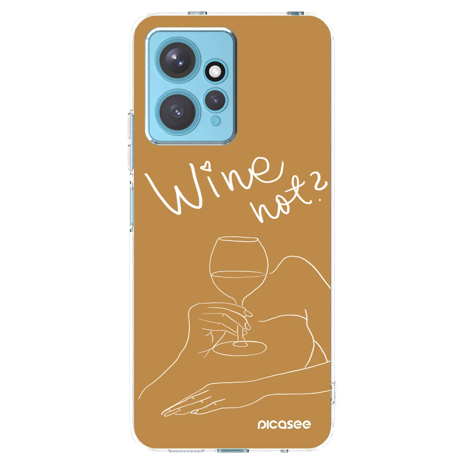 Picasee átlátszó szilikon tok az alábbi mobiltelefonokra Xiaomi Redmi Note 12 4G - Wine not