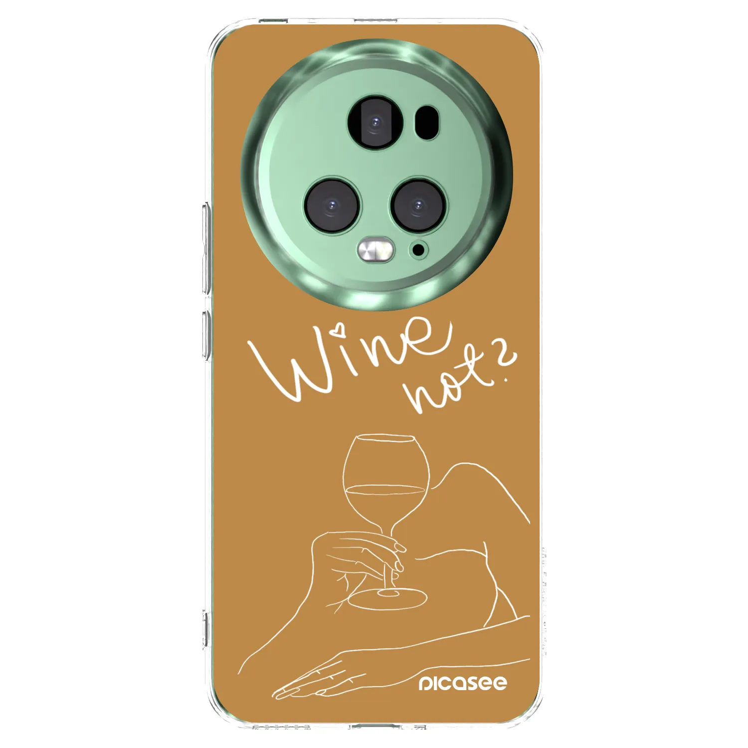Picasee átlátszó szilikon tok az alábbi mobiltelefonokra Honor Magic5 Pro - Wine not
