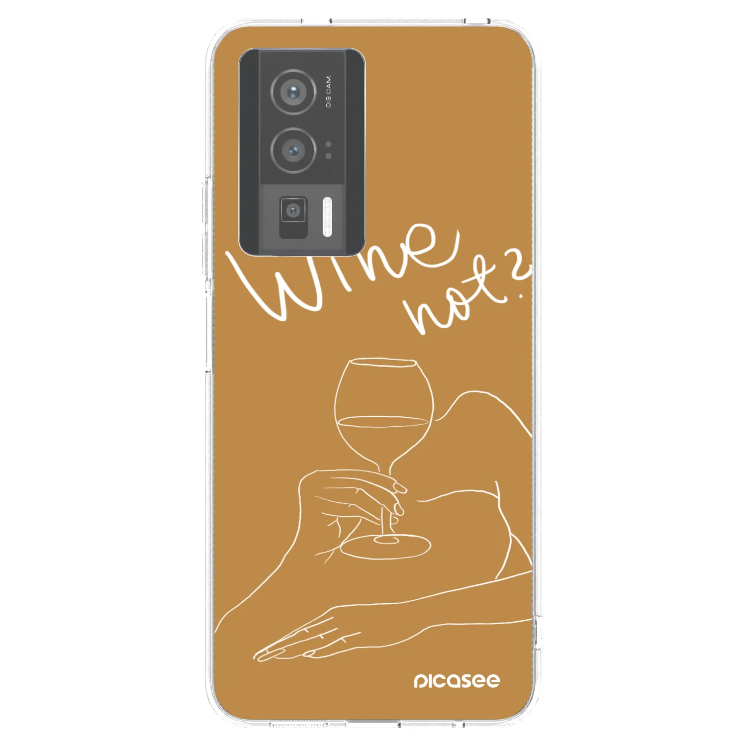 Picasee átlátszó szilikon tok az alábbi mobiltelefonokra Xiaomi Poco F5 Pro 5G - Wine not