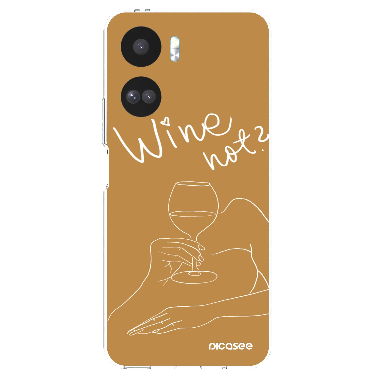Picasee átlátszó szilikon tok az alábbi mobiltelefonokra Honor 90 Lite 5G - Wine not