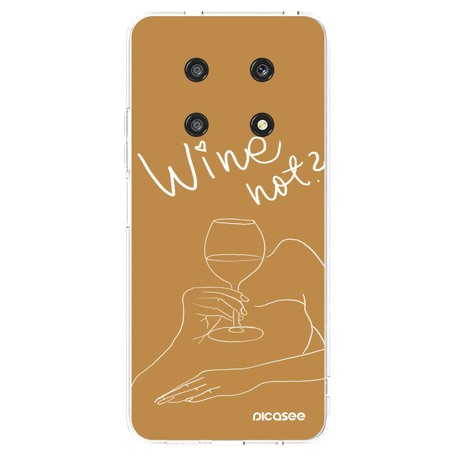Picasee átlátszó szilikon tok az alábbi mobiltelefonokra Honor Magic4 Lite 5G - Wine not