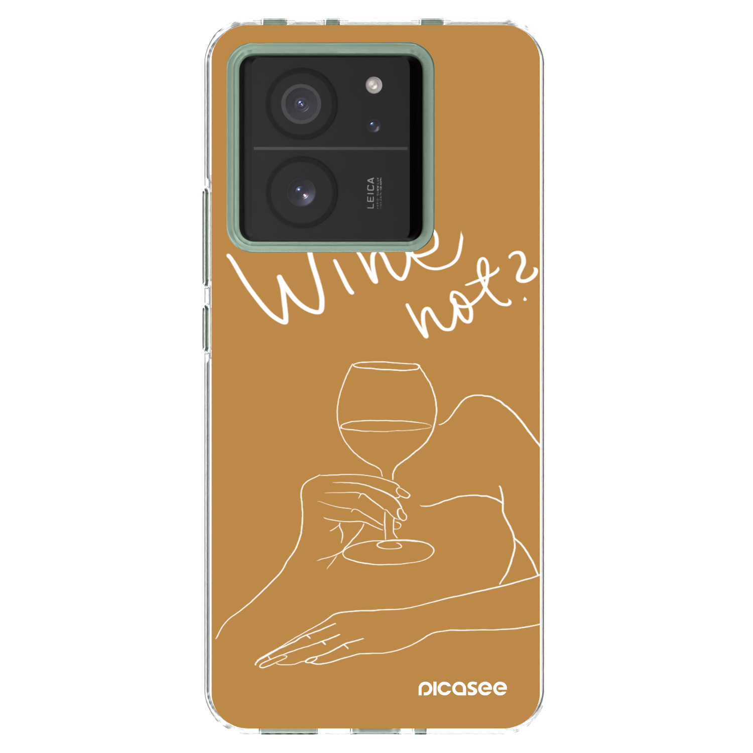 Picasee átlátszó szilikon tok az alábbi mobiltelefonokra Xiaomi 13T Pro - Wine not