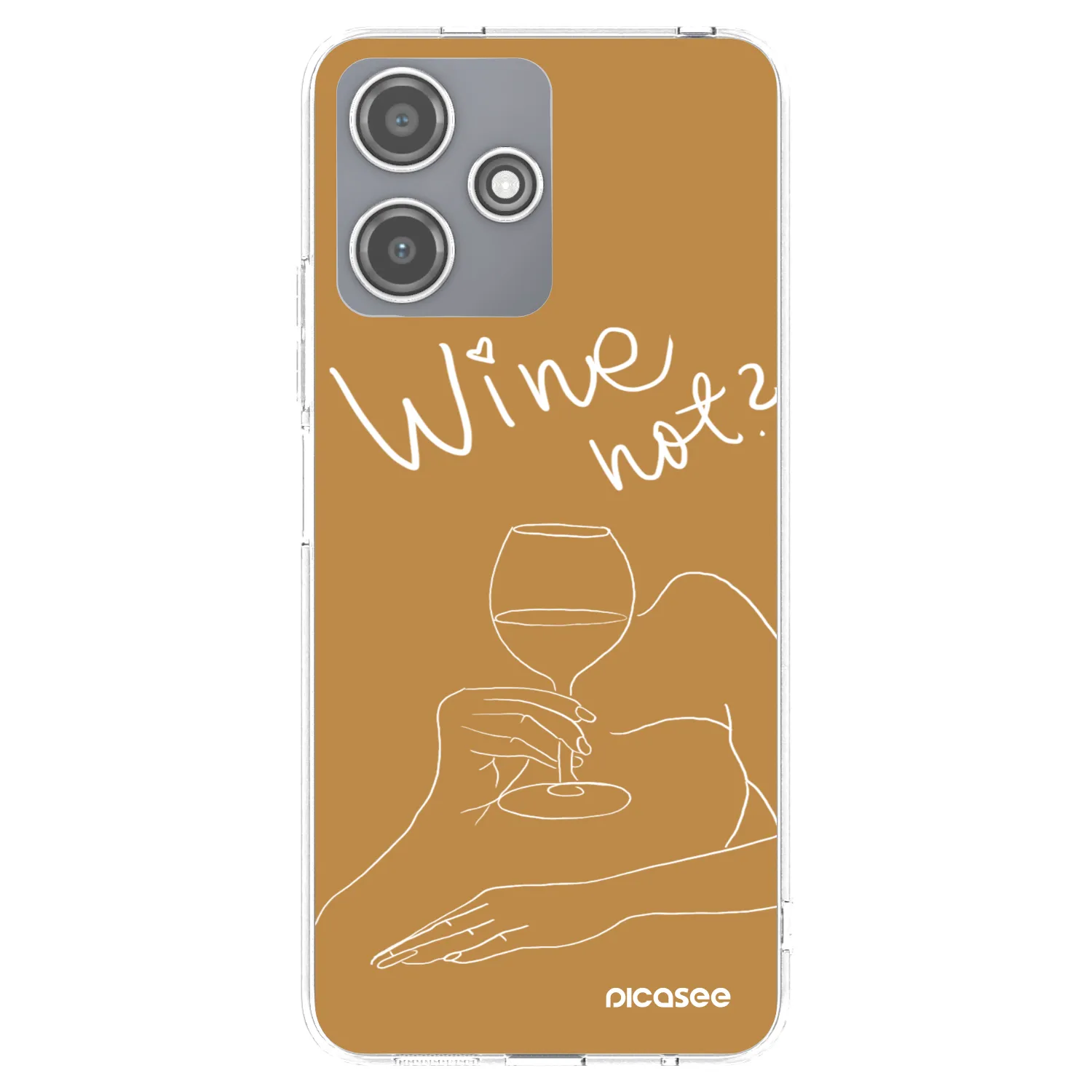 Picasee átlátszó szilikon tok az alábbi mobiltelefonokra Xiaomi Redmi 12 5G - Wine not