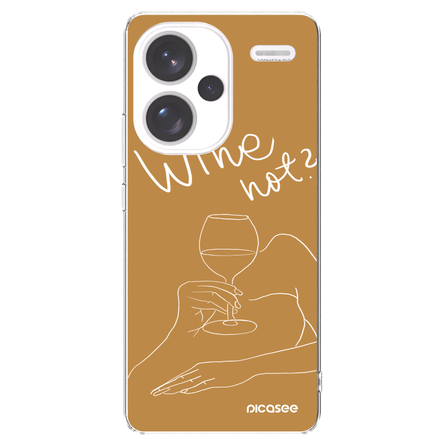 Picasee átlátszó szilikon tok az alábbi mobiltelefonokra Xiaomi Redmi Note 13 Pro+ 5G - Wine not